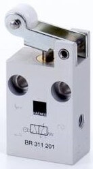 Distribuitor BR 3/2 - actionare mecanica, cu rola