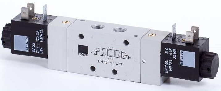 Distribuitor 5/3 electric, centru inchis - temperaturi scazute