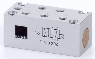 Distribuitor 5/2 monostabil - actionare pneumatica