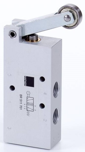 Distribuitor 5/2 temperatura scazuta - actionare mecanica