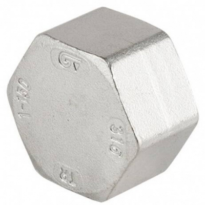Dop cu hexagon extern, filet interior R 1&QUOT;, inox AISI 316