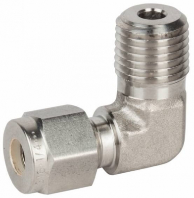 Fiting L cu filet exterior R 1/4&QUOT;, tub Ø 1/4&QUOT;, 414bar, inox AISI 316