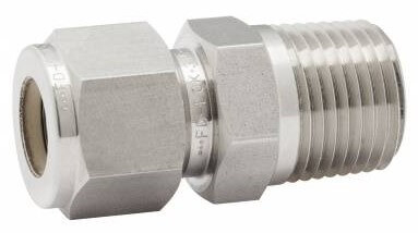 Fiting drept cu filet exterior, din diferite tipuri de inox