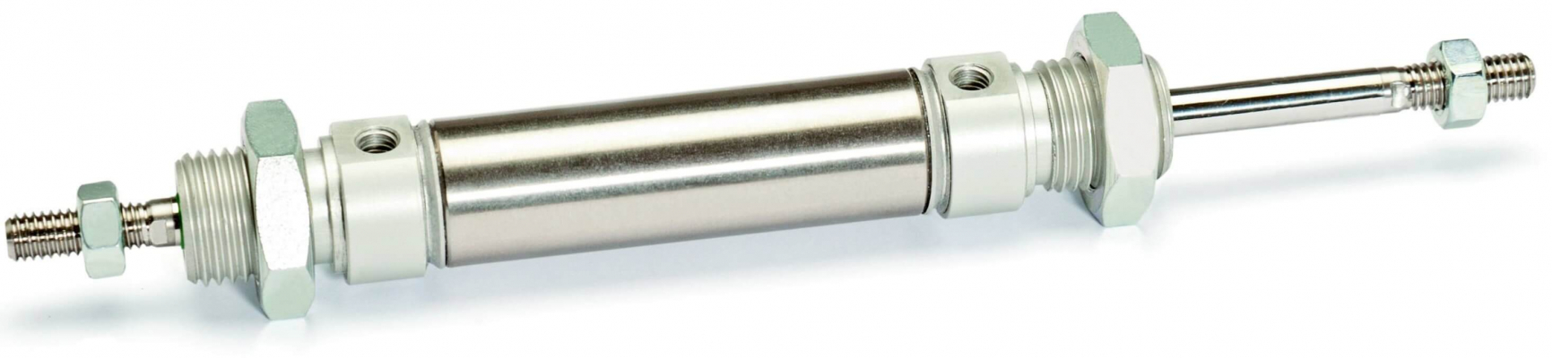 Micro cilindru dubla actiune magnetic cu tija bilaterala
