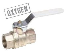 Robinet cu bila pentru oxigen, maneta, filete interioare