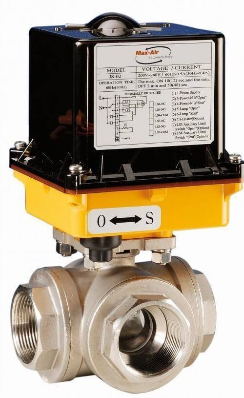 Robinet 3/2 electric, tip T, 230AC - alama