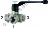 Robinet 3/2 manual, tip T, Rp 3/8&QUOT;, seria RBEC