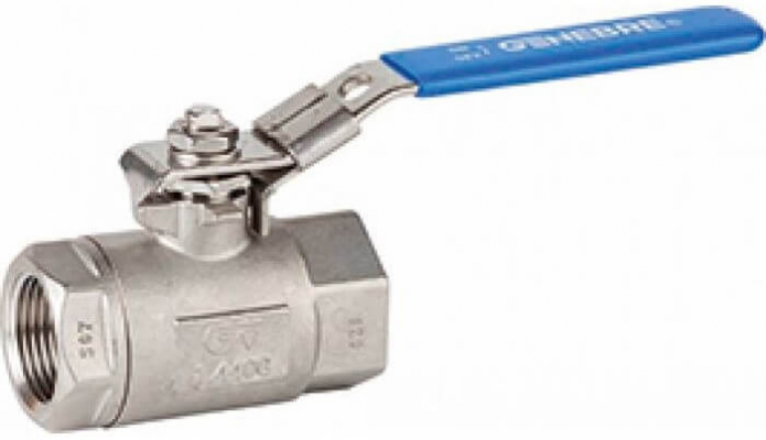 Robinet din inox cu bila standard, 2 piese, maneta, filete interioare G 1&QUOT;, PN 140