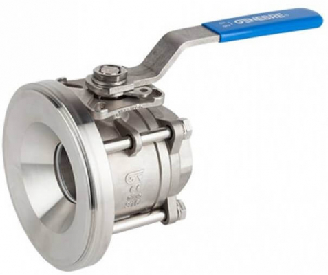 Robinet din inox cu bila, orificiu complet, filet int. G 1/2, pt. rezervoare, PN 63