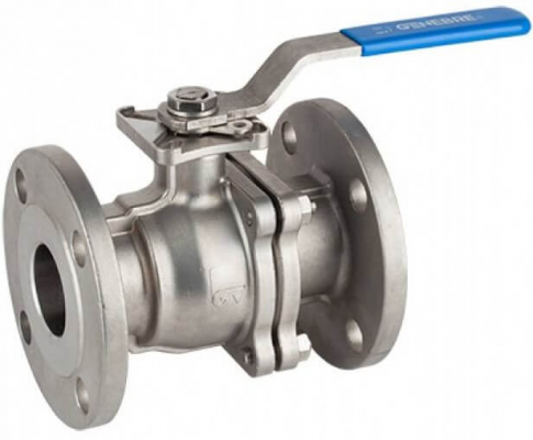 Robinet din inox cu bila V-30°, 2 piese, orificiu complet, flanse ANSI 150, 3/4&QUOT;