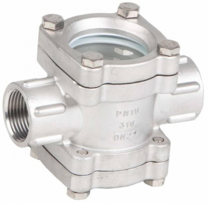 Vizor sticla dublu, din inox, filete interioare G 1 1/4, PN 16