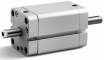 Cilindru compact UNITOP dubla actiune magnetic cu tija bilaterala, tija filet exterior