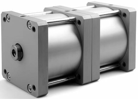 Cilindru compact tandem spate in spate, Ø125 - 250