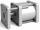 Cilindru compact dubla actiune magnetic anti-rotatie, Ø125 - 250