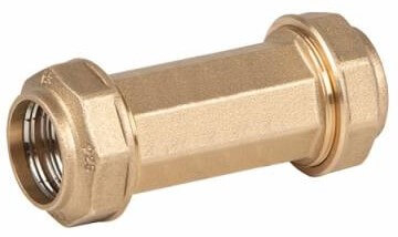 Conector drept dublu pentru teava