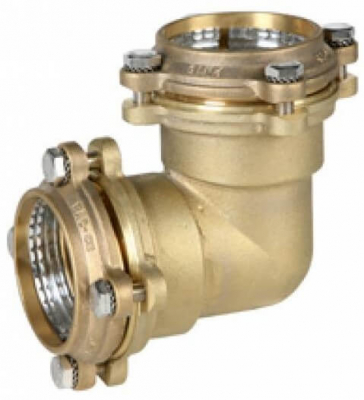Conector RAG-GE tip L cu flansa pentru teava PE Ø 75 mm