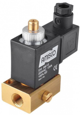 Electroventil 3/2, NC, actionare directa, 24 V DC, G 1/4&QUOT;
