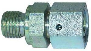 Fiting drept cu filet ext. G 3/8&QUOT;, piulita M 18x1,5, tub Ø6mm, 315bar, otel galvanizat