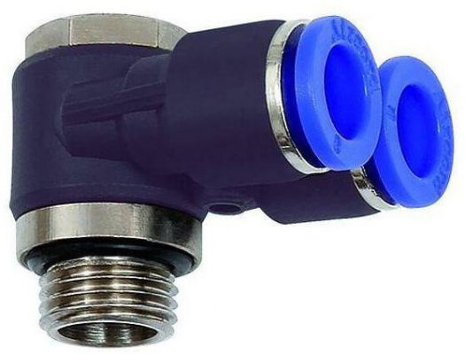 Ramificator Y push-in banjo, filet cilindric exterior cu O-ring, seria standard, G 1/2&QUOT; - 12 mm