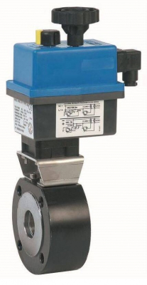 Robinet 2/2 cu bila, actuator electric 220V AC