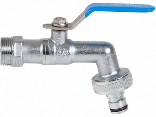 Robinet cu bila dublu serviciu, anti-inghet, filet G 1/2&QUOT; x G 3/4&QUOT; maneta blocabila, PN 16