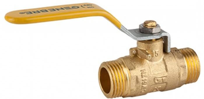 Robinet cu bila pentru gaz, certificat AENOR, filete exterioare G 1 1/2&QUOT;