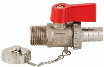 Robinet cu bila pentru golire, orificiu complet, G 1/2&QUOT; x Ø15