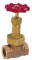 Robineti cu ventil - Bronz, temperaturi ridicate max. 180°C, etansare metalica inox, max 25 bar
