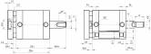 Cilindru compact dubla actiune magnetic anti-rotatie cu tija bilaterala, tija filet exterior, ISO 21287