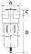 Pre-filtru fara manometru de presiune diferential, G 1/2&QUOT;, 1170 l/min