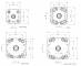 Cilindru compact simpla actiune magnetic - arc frontal, tija filet exterior, ISO 21287