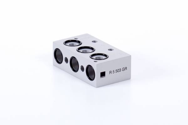 Placa capat - dreapta, sistem modular de placi pentru distribuitoare 5/2 si 5/3, tip R-5-503 G