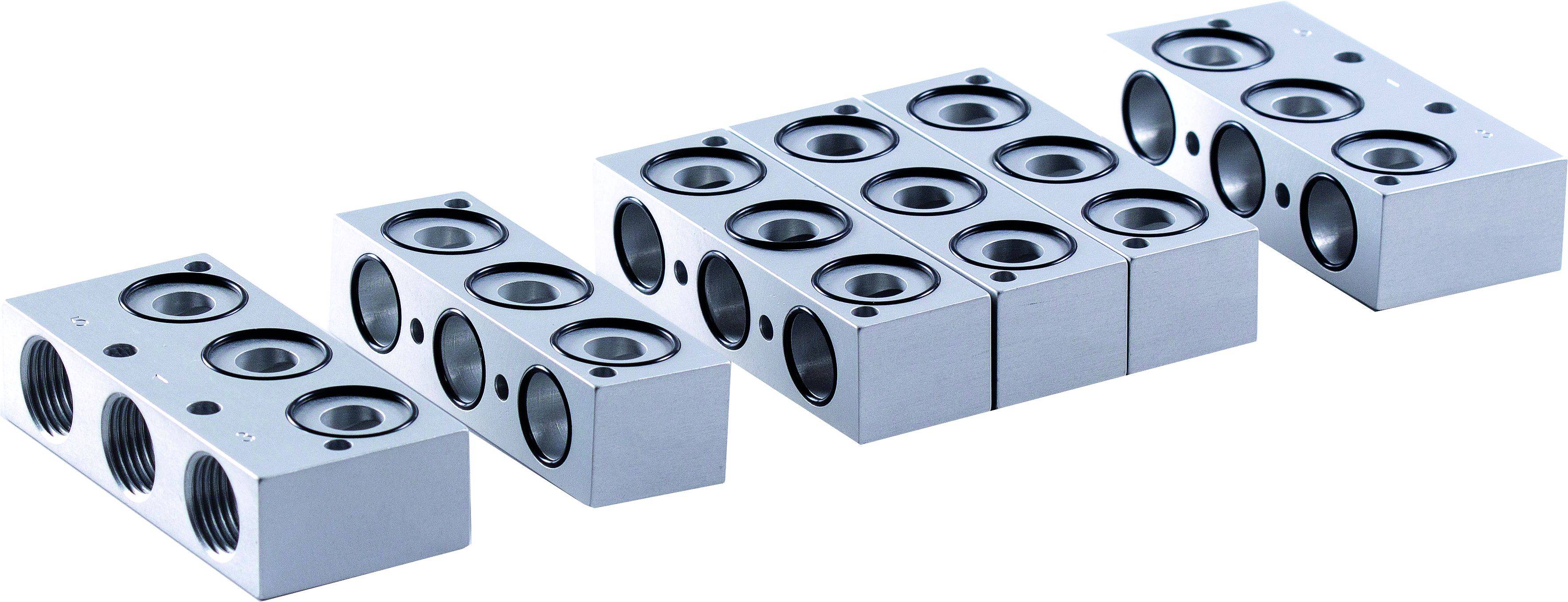 Sistem modular de placi pentru distribuitoare 5/2 si 5/3, tip R-5-121 G