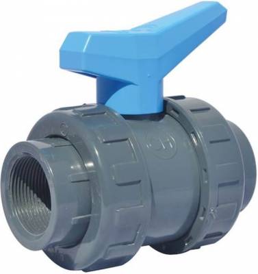 Robinet cu bila, filete interioare G 3/4&QUOT;, PVC-U (pentru apa), PN 16