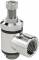 Drosel metalic bidirectional cu filet ext./int. G 1/8