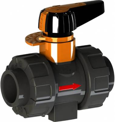 Robinet de dozare cu bila, conexiuni prin lipire, 25 mm, 160 l/min, PVC-U, PN 16