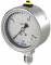 Manometru cu glicerina, complet inox, atac radial