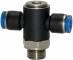 Ramificator T push-in cu filet cilindric exterior si O-ring, seria standard, G 1/4&QUOT; - 10 mm