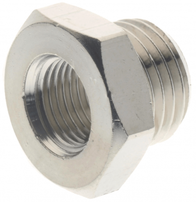 Reductie cu filet exterior G 1 1/2&QUOT; - interior G 1&QUOT;, PN 25, alama nichelata