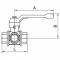 Robinet 3/2 manual, tip T, Rp 3/8&QUOT;, seria RBEC