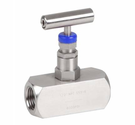 Robinet cu ac, din inox, filete 1/2 NPT, 6000 psi