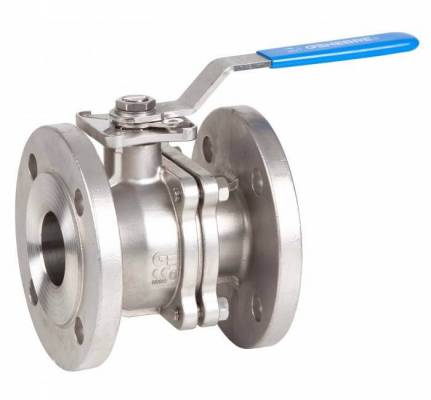 Robinet cu bila din inox, 2 piese, orificiu complet, 1 1/2&QUOT; (DN40), max. 180°C, flanse PN 40