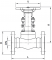 Robinet cu ventil, flanse ANSI 150, 1/2&QUOT;, PN 19