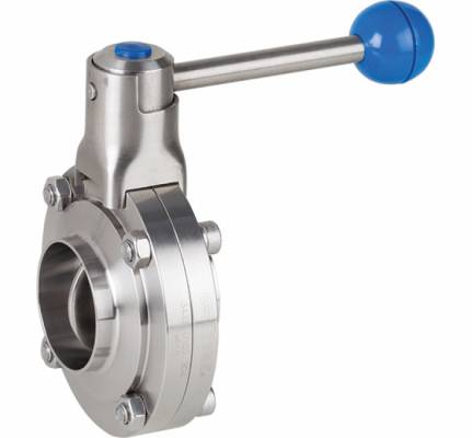 Robinet fluture sanitar, conexiuni sudabile 2 1/2&QUOT;, PN 10
