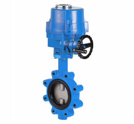 Robinet fluture, tip lug, flanse PN 10/16, actuator electric, 5&QUOT;