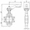 Robinet fluture tip Lug, scaun NBR, flanse PN 10/16, 4&QUOT; (DN100)