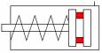 Micro cilindru simpla actiune magnetic - arc frontal