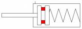 Micro cilindru simpla actiune magnetic - arc spate
