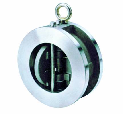 Supapa de sens tip wafer, disc dublu, din inox, 3&QUOT;, montaj intre flanse PN 25 si ANSI 150