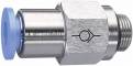 Supapa de sens push-in 12 mm cu filet exterior G 1/2 etansat cu O-ring , sens filet - furtun